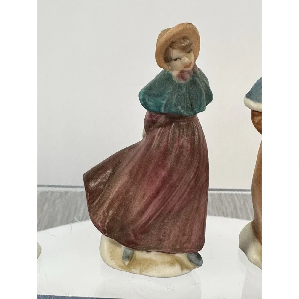 Kmart 1989 Porcelain Figurine for Christmas Village - Multiple Family Figure Set